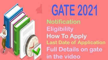GRADUATE APTITUDE TEST IN ENGINEERING NOTIFICATION (GATE)2021