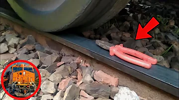 Train Vs. Metal Things Experiment OMG Ohh Noo 😳 || Train Experiments @TrainExperiments