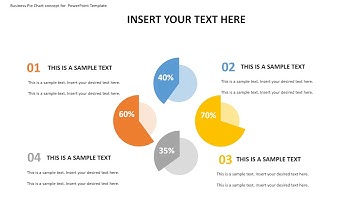 Business Pie Chart concept for PowerPoint Template