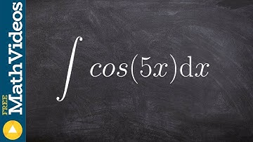 Integrate cosine using u substitution