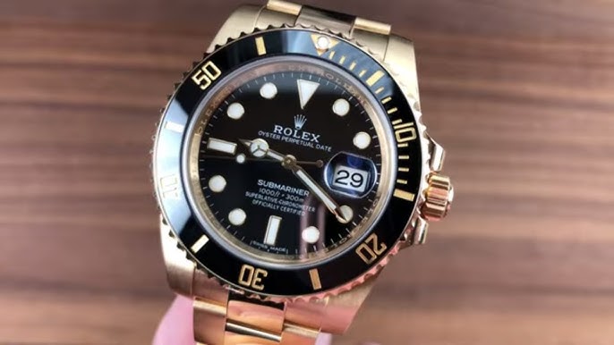 Rolex Submariner Date 18ct Yellow Gold Black Dial 126618LN