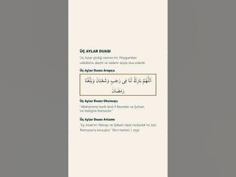 recep şaban ramazan ne zaman