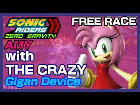 Sonic Riders Zero Gravity: Amy with The Crazy at Gigan Device (Free Race)