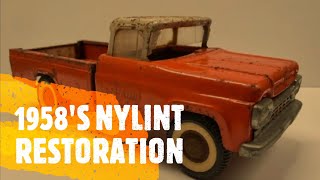 1958's Nylint F150 Uhaul pickup truck restoration