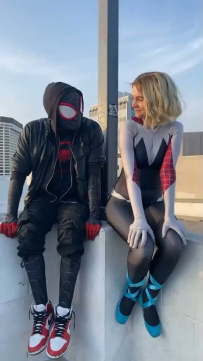 🤍 SpiderGwen .Such a 🌻 beautiful fun filled day. #spidergwen #spiderverse #milesmorales #spiderman