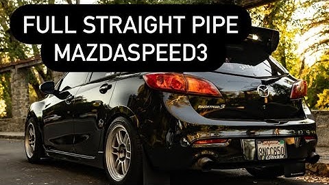 EXHAUST CLIPS ON MY FULL STRAIGHT PIPE MAZDASPEED3