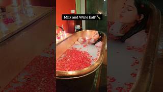 Milk and Wine Bath?❤️ Would you Try shorts youtubeshorts