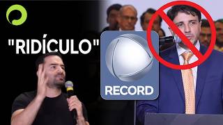 ARTHUR DO VAL COMMENTS: RECORD BARS RENAN SANTOS FROM ELECTION COVERAGE