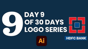 Logo Design Tutorial: HDFC Bank Logo in Illustrator | Beginner Friendly
