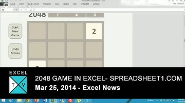 2048 Game in Excel