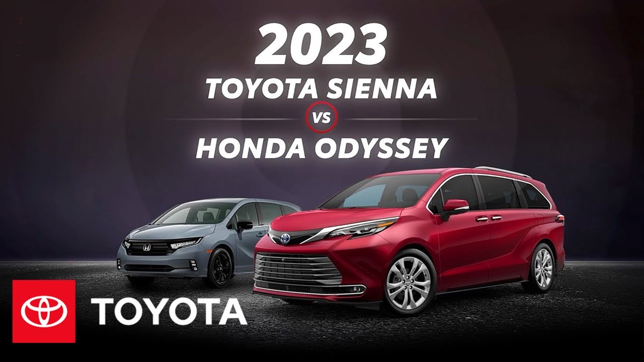 2023 Toyota Sienna vs. 2023 Honda Odyssey: Minivan Showdown!