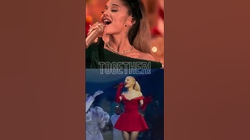 Thumbnail of Ariana Grande "Santa's gon' come and make him mine" part in Oh Santa Studio vs Live 2023