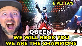 Queen We Will Rock You We Are The Champions Live 1979 Hammersmith Odeon Reaction