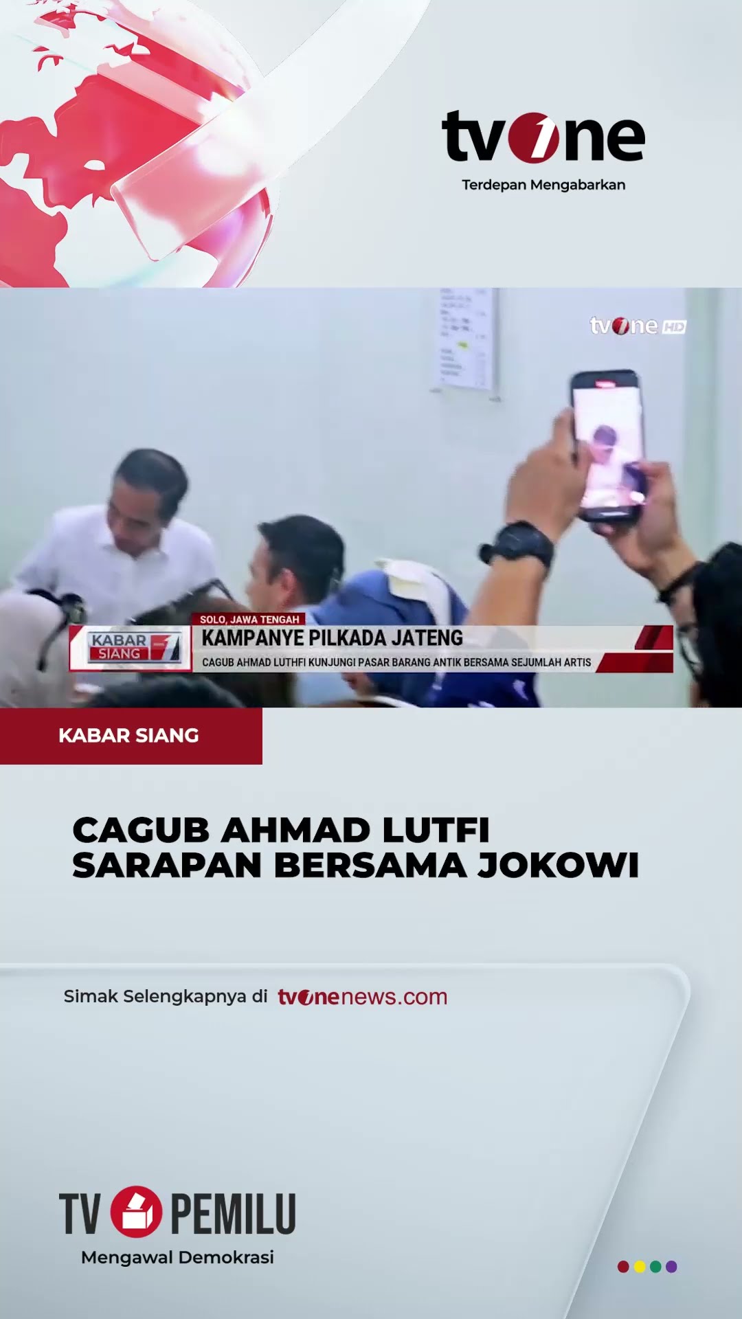 Ahmad Luthfi Kunjungi Pasar Barang Antik Bersama Sejumlah Artis dan Jokowi | tvOne