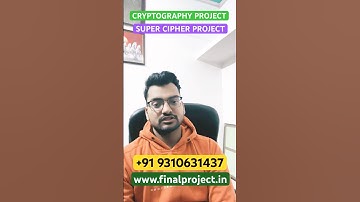 Advanced Cryptography Project With Code and Documents #cryptography project