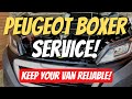 PEUGEOT BOXER ENGINE SERVICE (RELAY, DUCATO) OIL CHANGE, INC FUEL, OIL AND AIR FILTER REPLACEMENT