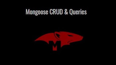 Mongoose CRUD & Query