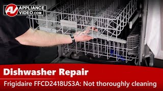 Frigidaire Dishwasher Repair - Not Thoroughly Cleaning Dishes - Center Spray Arm