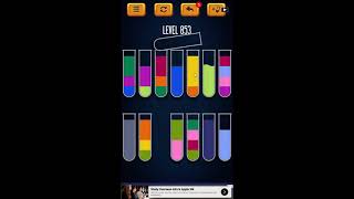 Water Sort Puzzle - Color Liquid Sorting Game Level 853 Solution