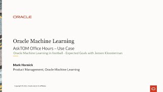 Use Case: Oracle Machine Learning in football - Expected Goals screenshot 5