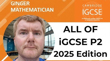 All of iGCSE 0580 Maths Paper 2 2025 Edition!