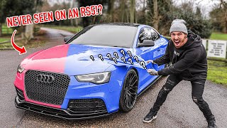 I WRAPPED MY GIRLFRIENDS WRECKED AUDI RS5