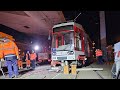 Straenbahn in halle entgleist