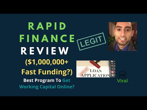 Rapid Finance Review ($1,000,000+ Fast Funding?) - Best Program To Get Working Capital Online?