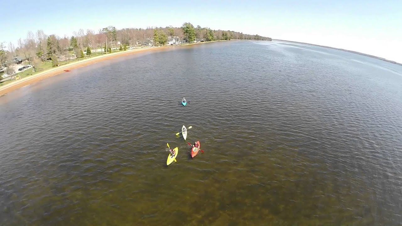 Shawano Lake Kayaking Aerial Video YouTube
