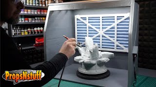 Making A Homemade Cardboard Spray Booth  DIY Tutorial With Free Blueprints N’stuff
