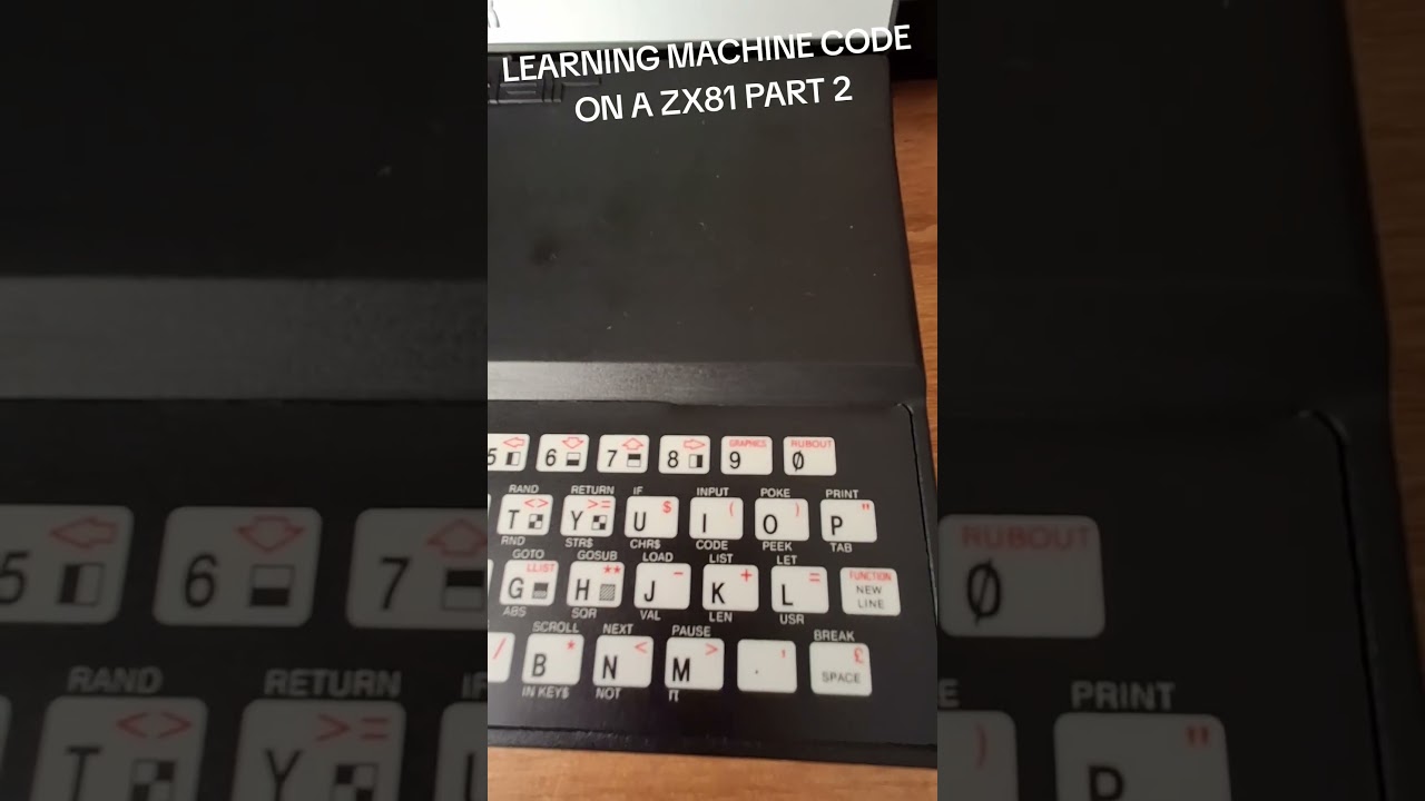 ZX81 LEARNING MACHINE CODE #ZX81 #coding #programming