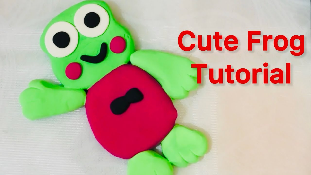 Cute Clay Frog For Beginners | Air Dry Clay Tutorial - YouTube