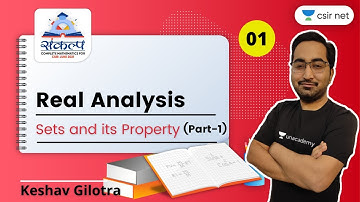 1:00 PM | Sankalpa | CSIR June 2021 | Maths by Keshav Gilotra | Real Analysis | Sets & its Property