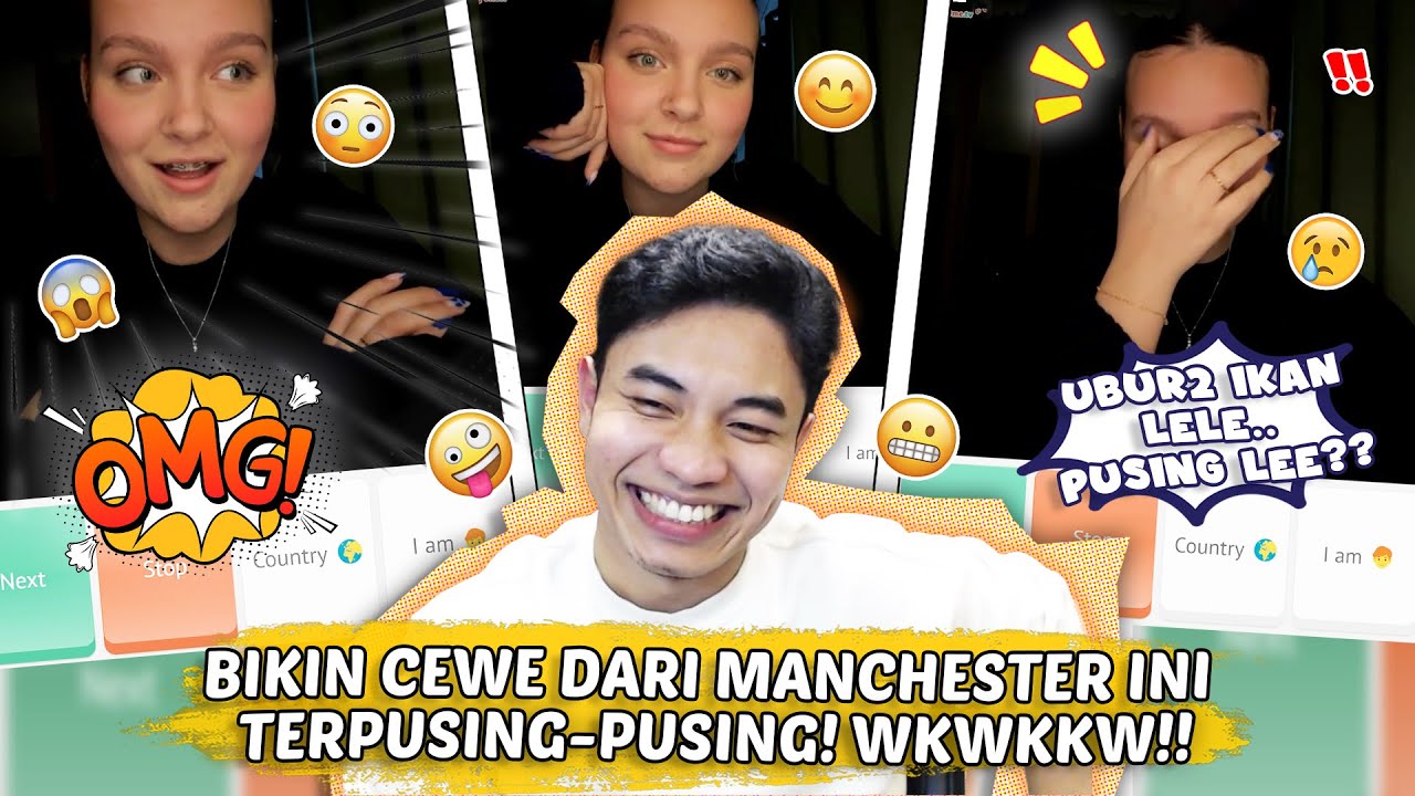 Cewe Inggris Ini Tersipu Malu Sampe Pusingg WKWKWKK - Ome.TV Internasional