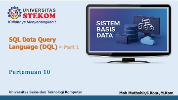 Pertemuan 10 - Sistem Basis Data | #pert10