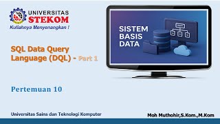 Pertemuan 10 - Sistem Basis Data | #pert10
