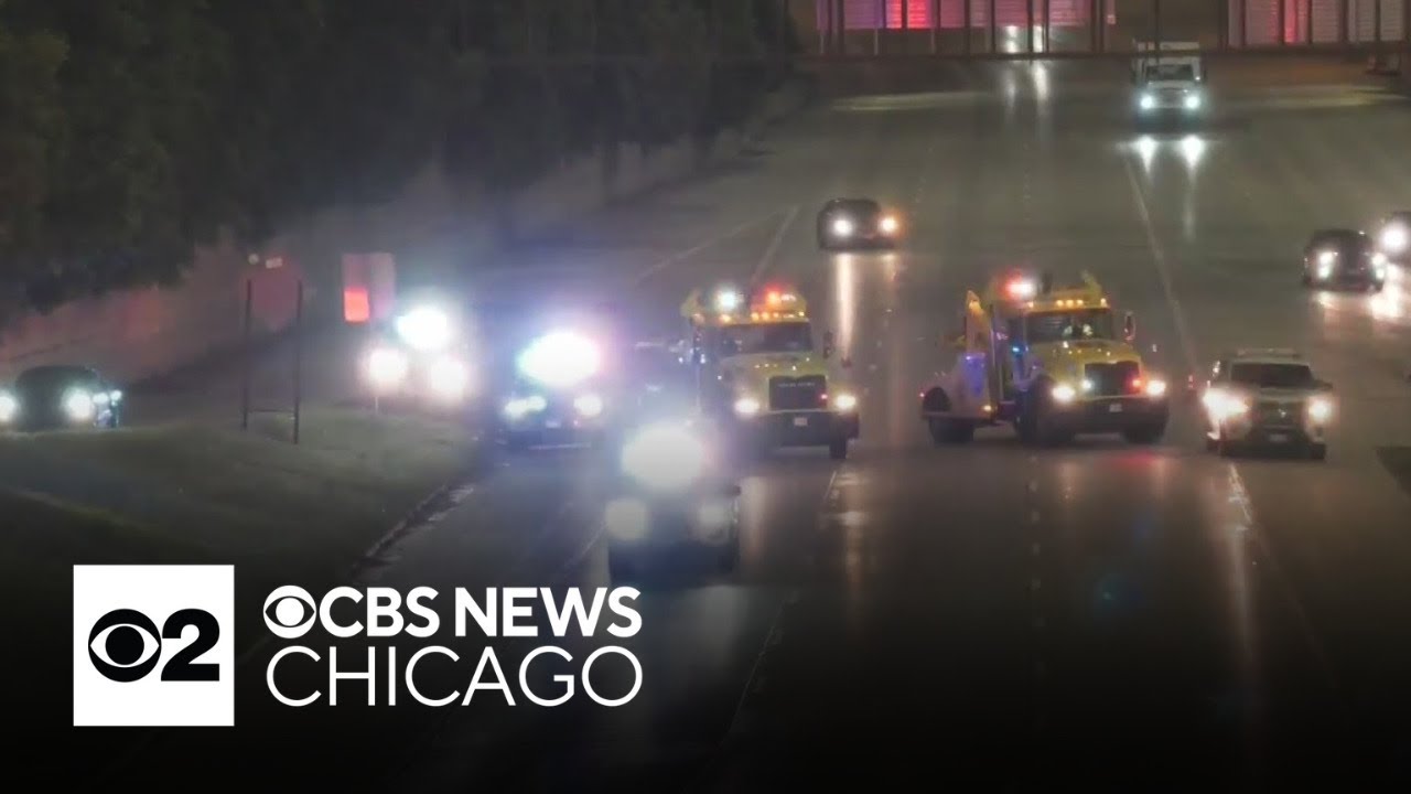 Two separate shootings shut down Chicago expressway overnight - YouTube