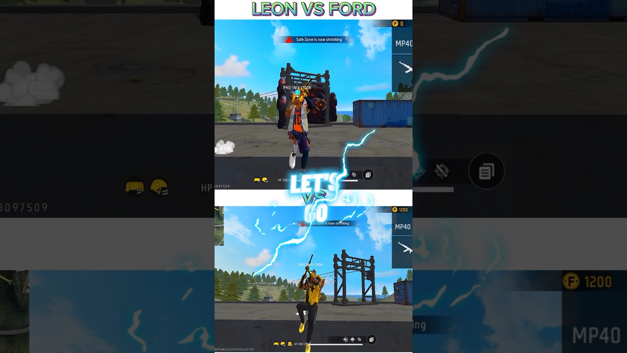 LEON VS FROD 🤔 Charector Ability Test 🤩 #shorts #freefire