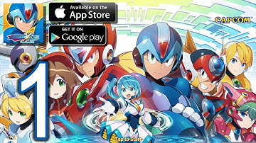 MEGAMAN X DiVE Mobile iOS Android Walkthrough - Part 1 - Story Highway Normal