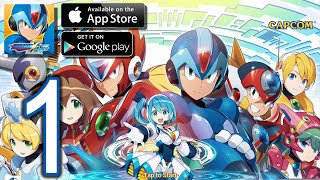 MEGAMAN X DiVE Mobile iOS Android Walkthrough - Part 1 - Story Highway Normal screenshot 2