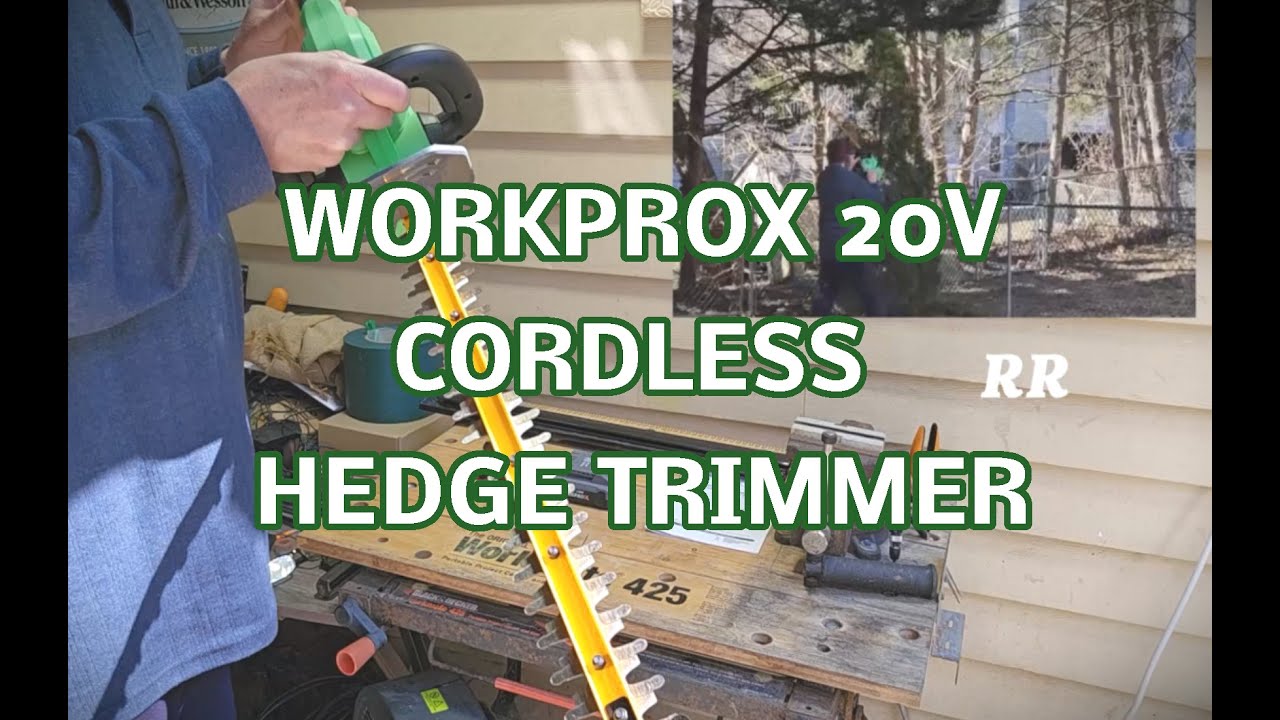 WORKPROX 20V Cordless Hedge Trimmer, Rechargeable 2 0Ah