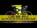 Bike Build 2021 All City Zig Zag Ultegra Sunset Glow Time-lapse Including Weight