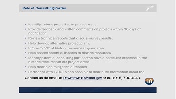 D10Talk - Downtown 10 Section 106 (Historic Preservation) Public Involvement