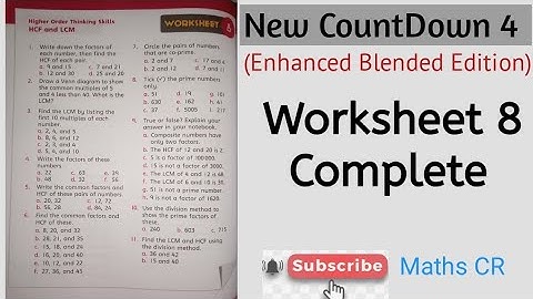 Oxford Countdown level 4 Solution Worksheet 8 complete | Enhanced Blended Edition |
