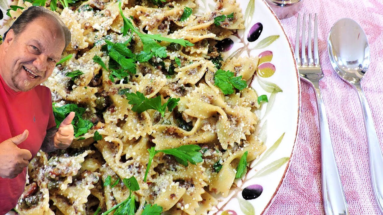 Creamy Winter Pasta With Chestnuts And Mushrooms   Ken