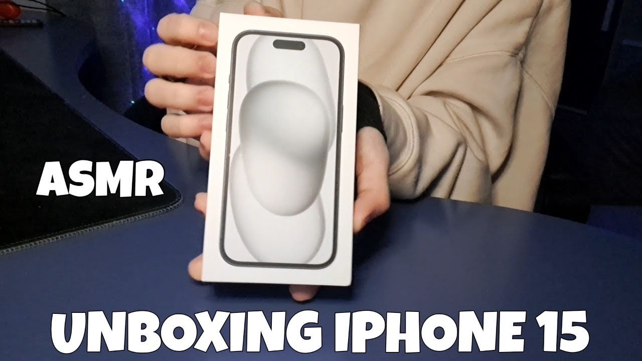 ASMR Chiacchiere + unboxing iphone 15 (black)
