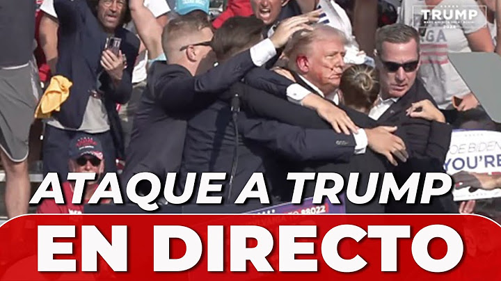 EN DIRECTO, DISPARAN a DONALD TRUMP en un MITIN | BEDMINSTER, ESTADOS UNIDOS