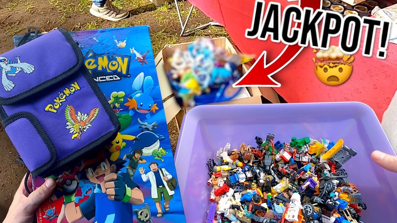 Pokemon Jackpot 🤑 Schnäppchenjagd auf dem Flohmarkt eskaliert komtplett..