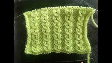 Красивый узор косы спицами, Вуменс тайм, урок №6, узор: косы с мелким ажуром
