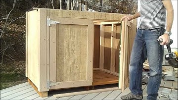8-How to Hang Shed Doors - How to Build a Generator Enclosure